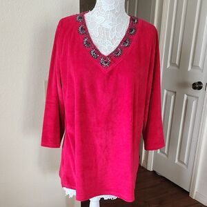 Quacker Factory Velour Top
